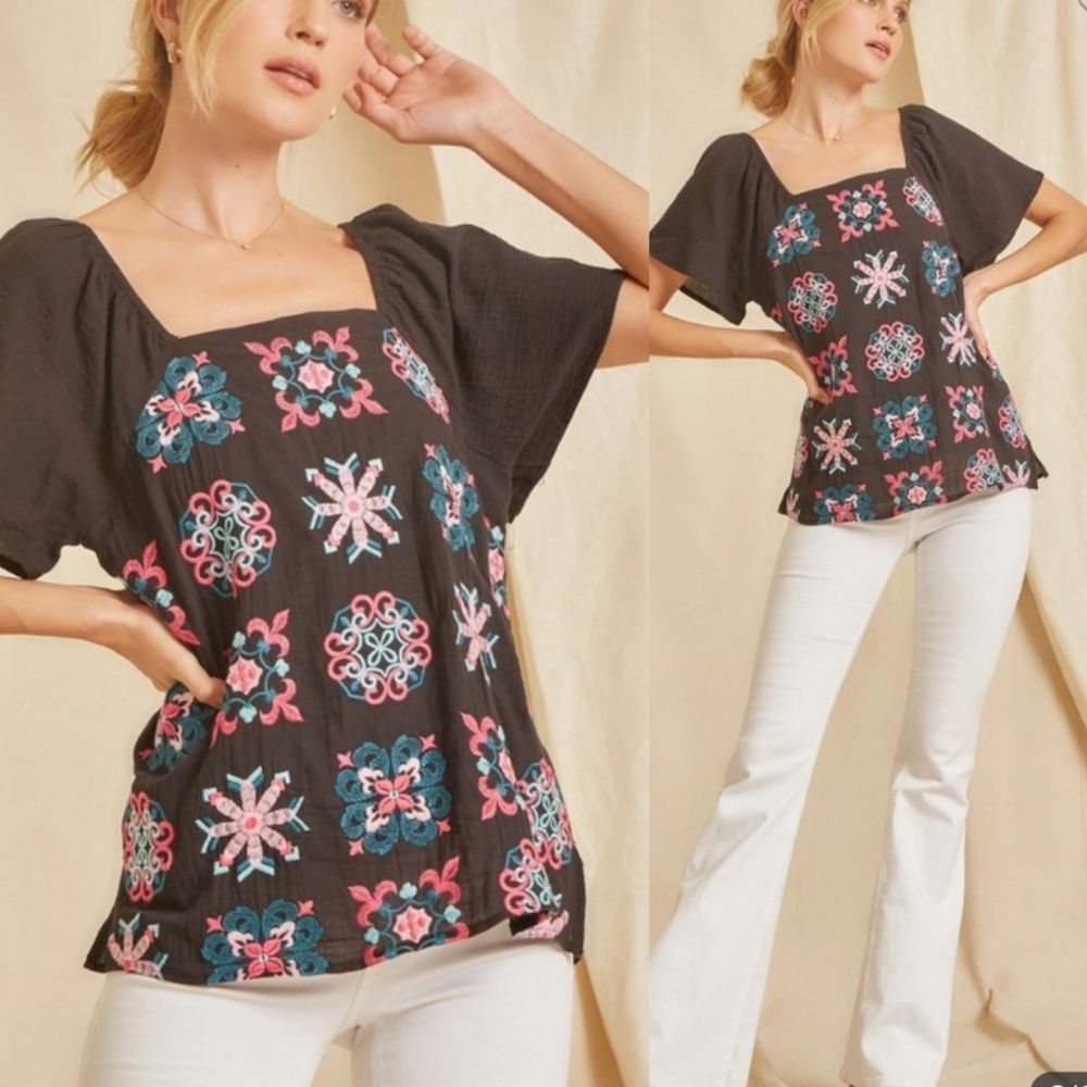 Gorgeous Embroidered Luxe Blouse